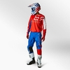 Conjunto FOX 180 SKEW azul/rojo