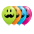 PACK X 10 GLOBO MOSTACHO COLORES R12