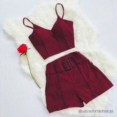 CONJUNTO (CROPPED + SHORTS) na internet