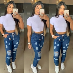 CALÇA JOGGER JEANS - comprar online