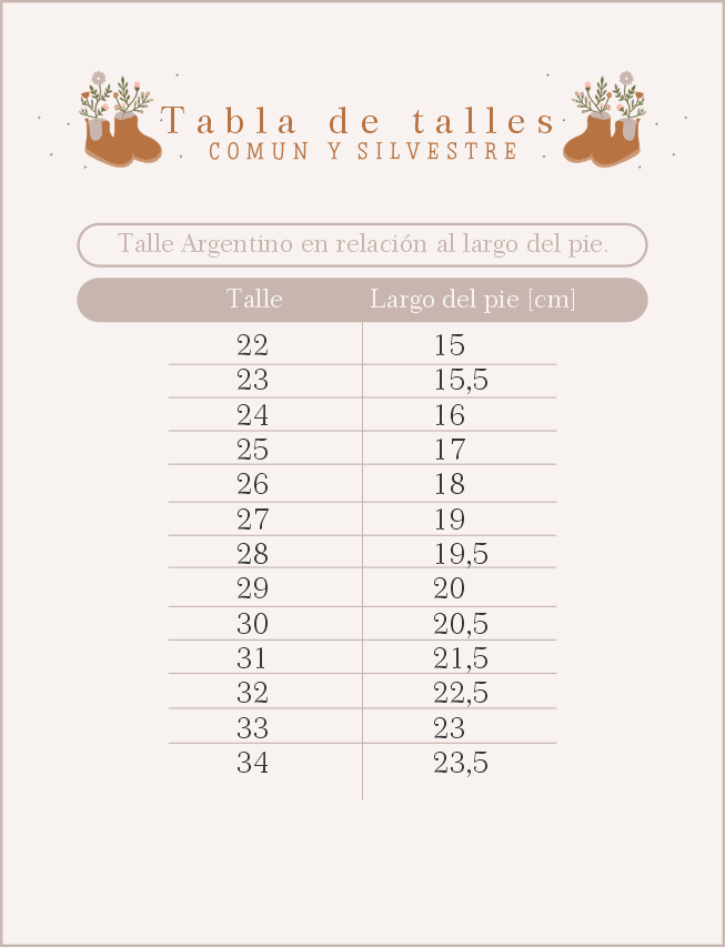 Brasil Numeros De Calzados Equivalencias Argentina OLYMPIKUS