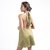 VESTIDO CHLOE SATÉN CORTO VERDE OLIVA - comprar online