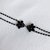 CHOKER CRYSTAL FLOWERS NEGRO - Drescoud