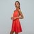 VESTIDO CHLOE SATÉN CORTO ROJO