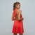 VESTIDO CHLOE SATÉN CORTO ROJO - comprar online