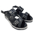 SANDALIA ABBY CON PLATAFORMA CHAROL NEGRO - comprar online