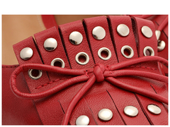 Imagen de ZAPATO DIONE CUERO ROJO