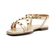 SANDALIA FIDELA COLOR PLATINO - Perugia - Tienda Online