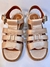SANDALIAS CON GOMA EVA LUZ CUERO PERLADO NUDE - comprar online