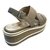 SANDALIA CON PLATAFORMA DE EVA MARIAN CUERO VISON - Perugia - Tienda Online