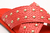 Imagen de SANDALIAS VICO CHATAS ROJAS CON APLIQUES