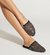 SANDALIAS CHIARA MULES CHATAS NEGRAS CON CRISTALES