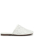 SANDALIAS CHIARA MULES CHATAS BLANCA CON CRISTALES