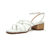 SANDALIA MEDIA BERNIE BLANCA CON TACO DE MIMBRE - tienda online