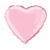 Globo corazón rosa metálico 40 cm - comprar online