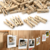 Broches madera natural mini para fotos polaroid pack x 12 unidades
