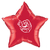 Globo estrella rojo 40cm en internet