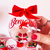 Borlas navideñas importadas clear con personajes navideños por unidad