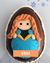 Huevo Pascuas de 12cm N° 12 150 gs Chocolate Artesanal Premium con Personajes + Tarjetita - Contumania