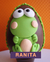 Huevo Pascuas Mediano 15cm N° 15 200 gs de Chocolate Artesanal Premium con Personajes + Tarjetita - Contumania