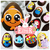 Huevo Pascuas de 1 KILO 25 cm N° 25 Chocolate Artesanal Premium con Personajes + Tarjetita