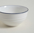 ENSALADERA BLANCA BORDE AZUL - comprar online