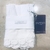 SERVILLETAS DE TUSSOR + PUNTILLA FLORES Set x 4
