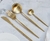 Set Cubiertos Aurora Gold x 24 piezas