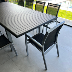 Imagen de Mesa Extensible Geneve tapa Negra