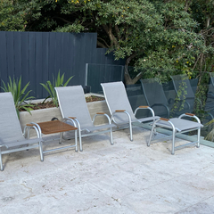 Reposera Sillón y Banqueta Amalfi - comprar online