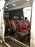 Mercedes Sprinter Doble Portón y en Negro y Jaquard Rojo