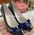 Stilettos cuero azules Alfonsina Fal