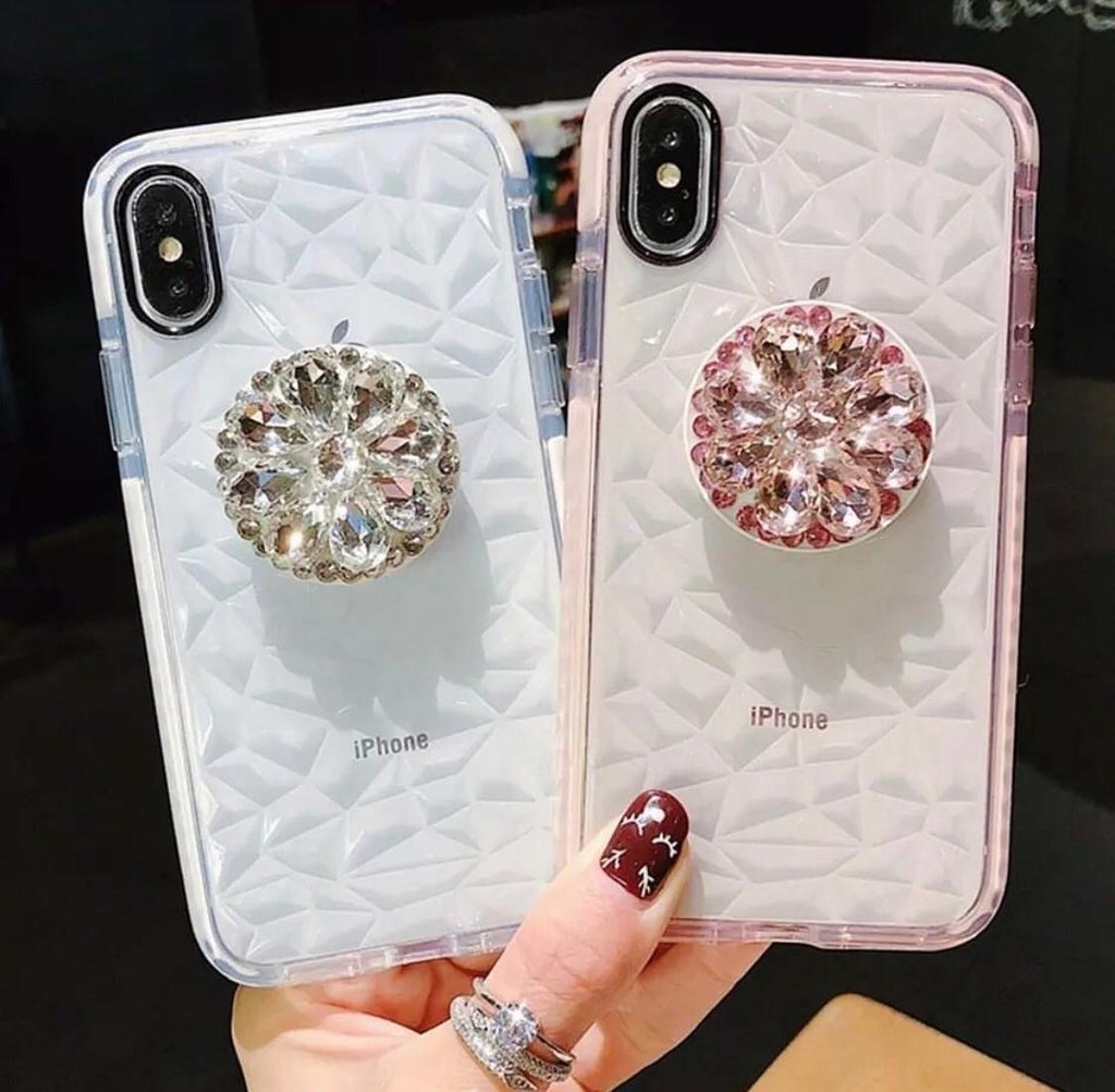 CASE DIAMANTE COM POP SOCKET - Rcell case store