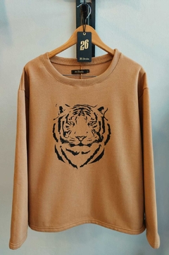 BUZOS ESTAMPADOS DE FRIZA PEINADA ESTAMPA TIGRE T6 AL T8 - 26yardas