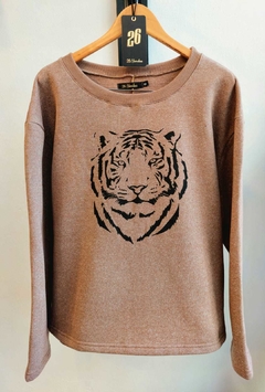 BUZOS ESTAMPADOS DE FRIZA PEINADA ESTAMPA TIGRE T6 AL T8 - tienda online