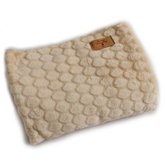 Manta Pompon beige