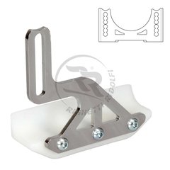 Patin con soporte cubre disco de freno Karting