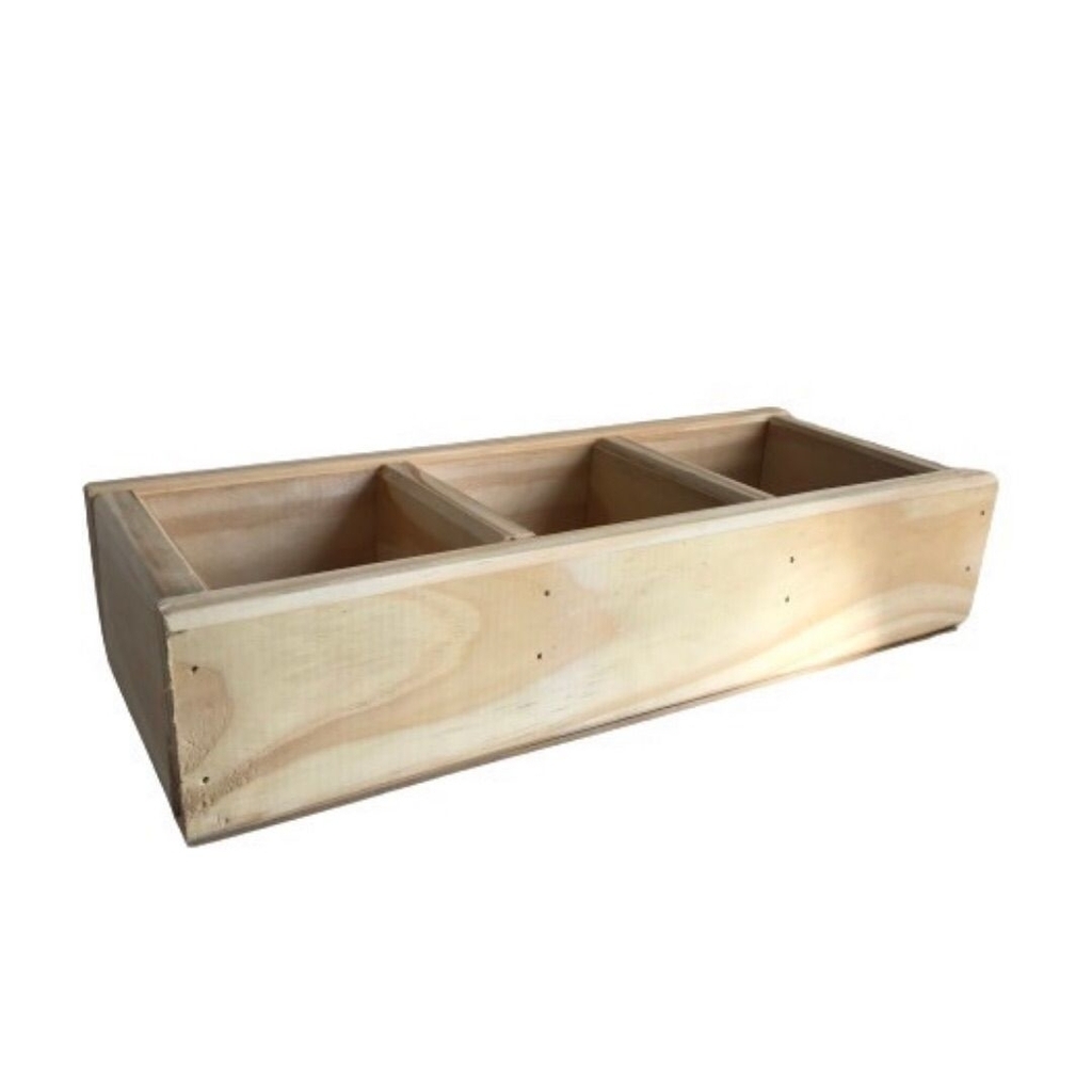 organizador de mesa de pino 34 x 15x8 de alto