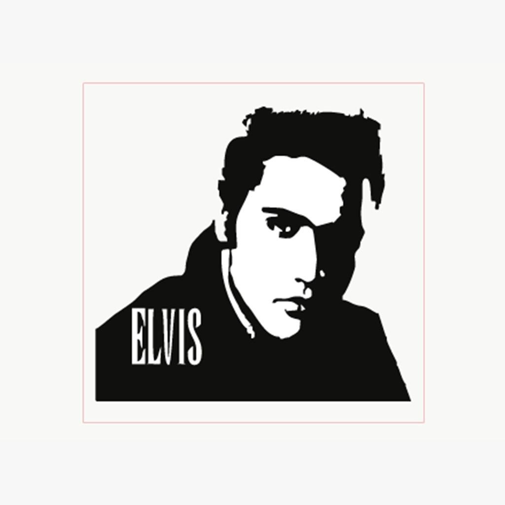 Stencil Elvis frente 15 x 15