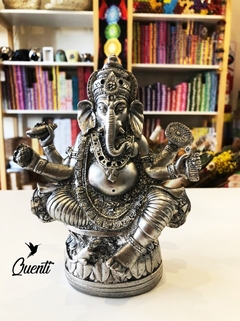 Ganesha plata en base - comprar online