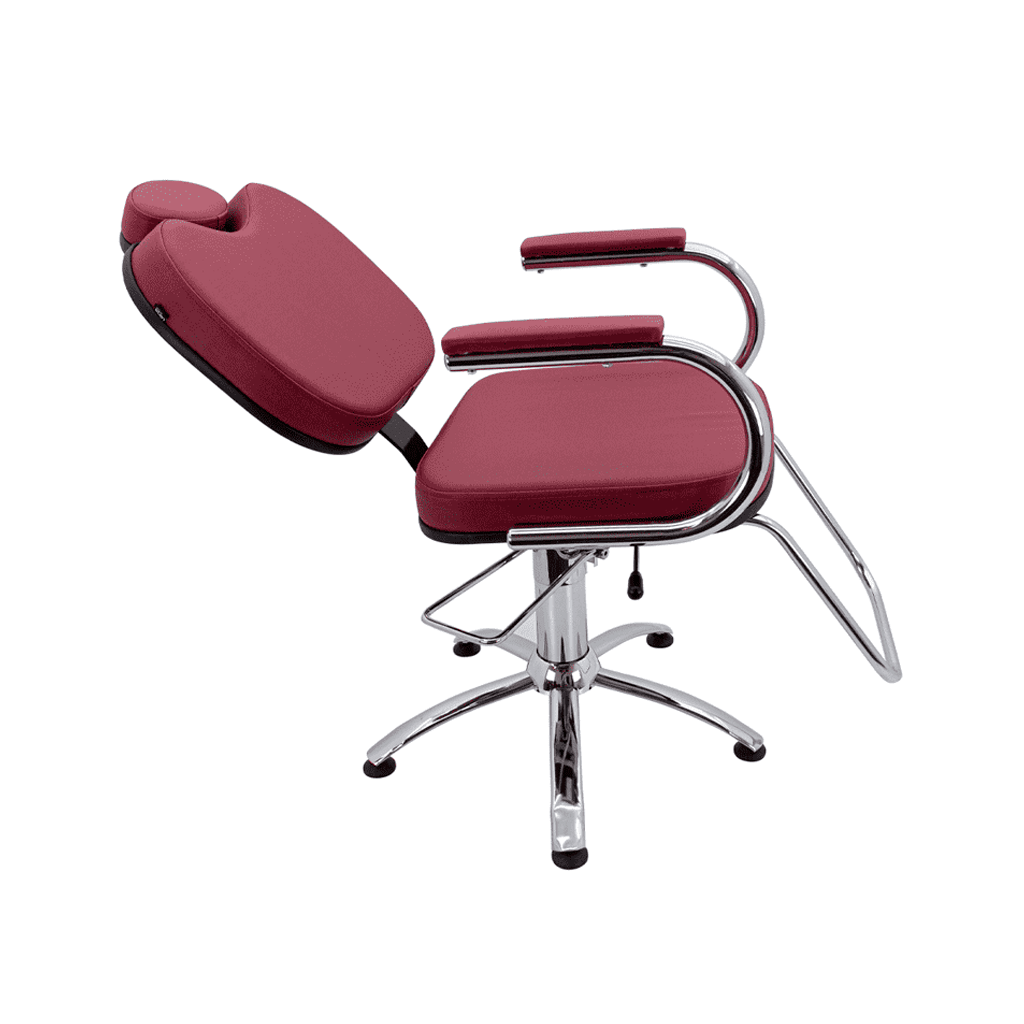 Cadeira Poltrona Hidráulica Pop Barbeiro Reclinável - Fabricante: Darus  Design - Cor: Marrom Acetinado no Shoptime
