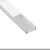 PERFIL DE ALUMINIO PARA TIRA LED 1MT