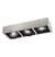 BOX DOBLE CARDÁNICO DIRECCIONABLE TRES LUCES ACERO