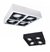 BOX DOBLE CARDÁNICO DIRECCIONABLE CUATRO LUCES PARA AR111
