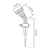 ESTACA PVC PARA DICROICA LED - comprar online