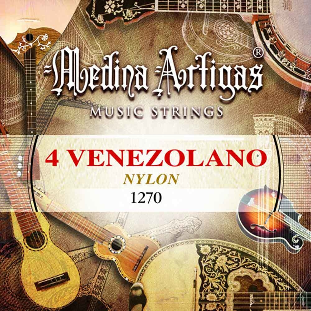Encordado Cuatro Venezolano Medina Artigas 1270 Nylon Negro
