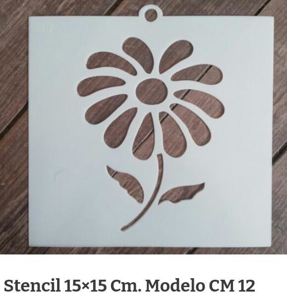 POSITIVO Stencil 15x15 CM12 Flor Margarita