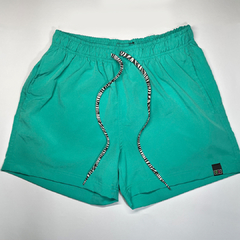 Shorts Verde Turquesa Cordão Zebra - comprar online
