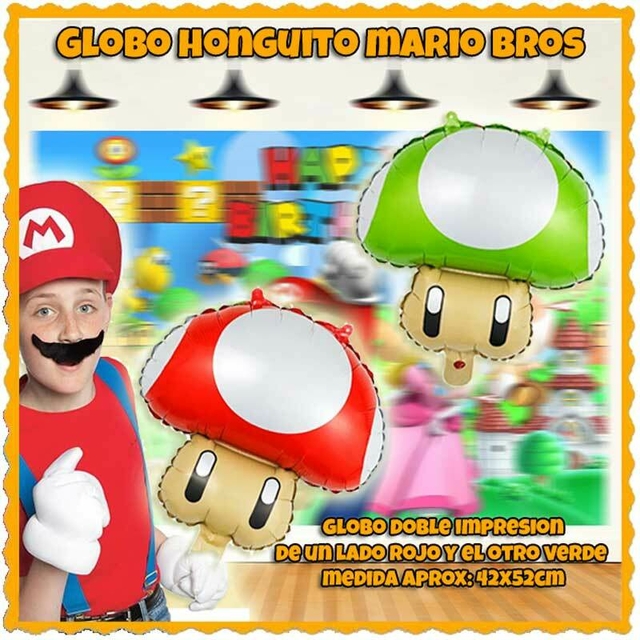 Globo Honguito Mario Bros