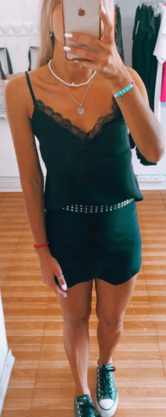 blusa encaje
